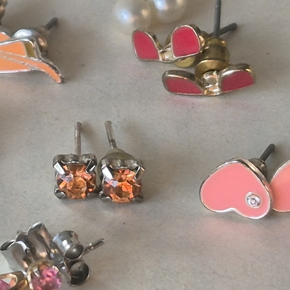 10 Pairs Of Cute Studs Colorful Kids Earring Set - Picture 7 of 9